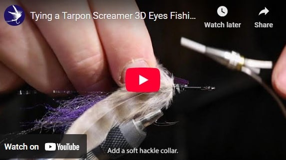 Tying a Tarpon Screamer 3D Eyes Fishing Fly